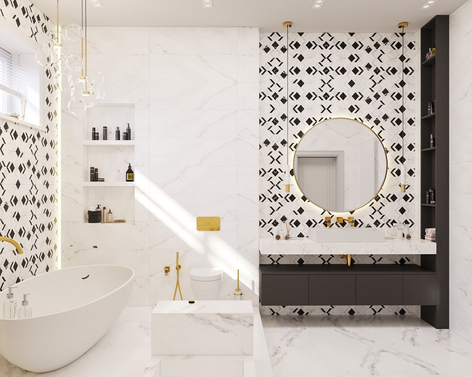 Жилой дом. Дизайн интерьера 1 этажа