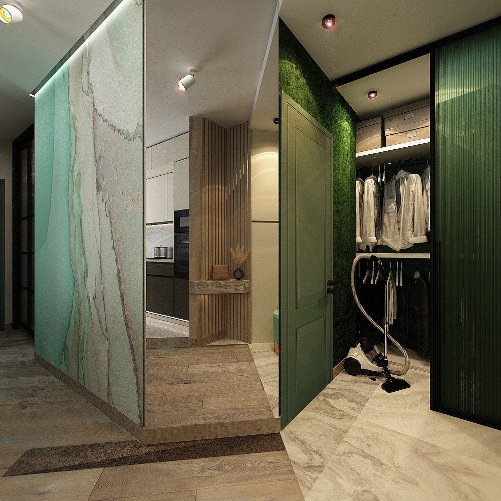 Квартира изумрудная