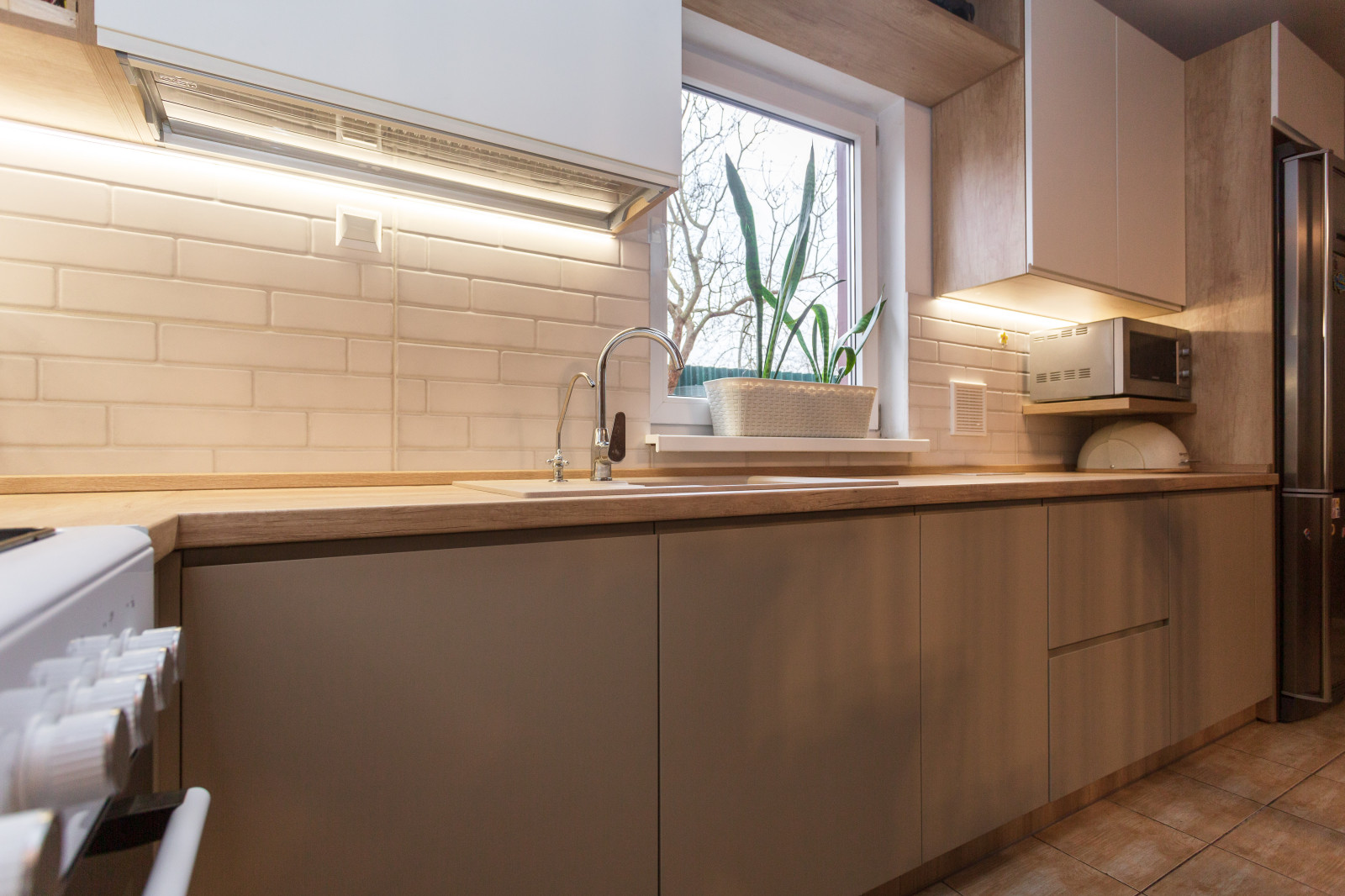 Кухня в частном доме нестандартной планировки