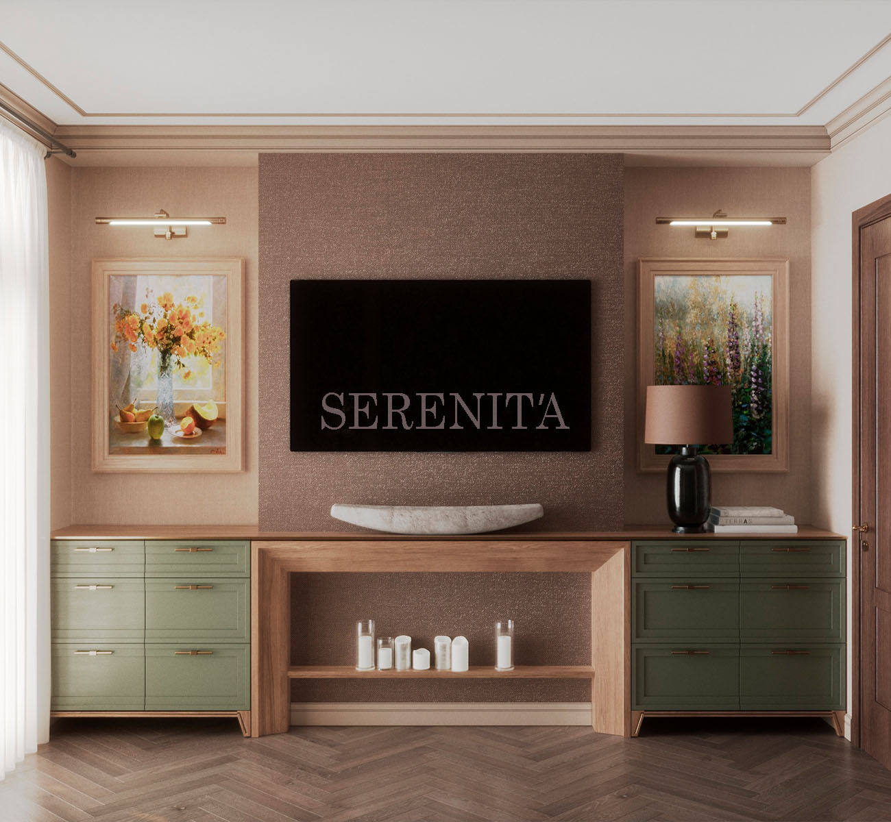 Эко стиль в квартире ЖК Арбат