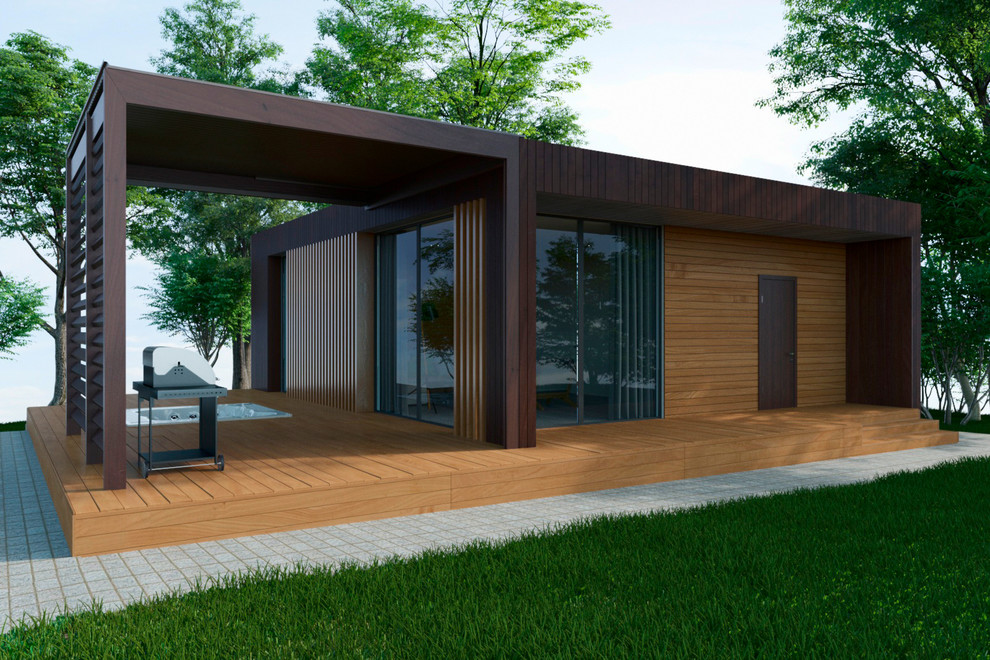 Баня с навесом в г. Хабаровске