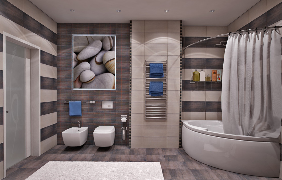 Modern urban-style bathroom