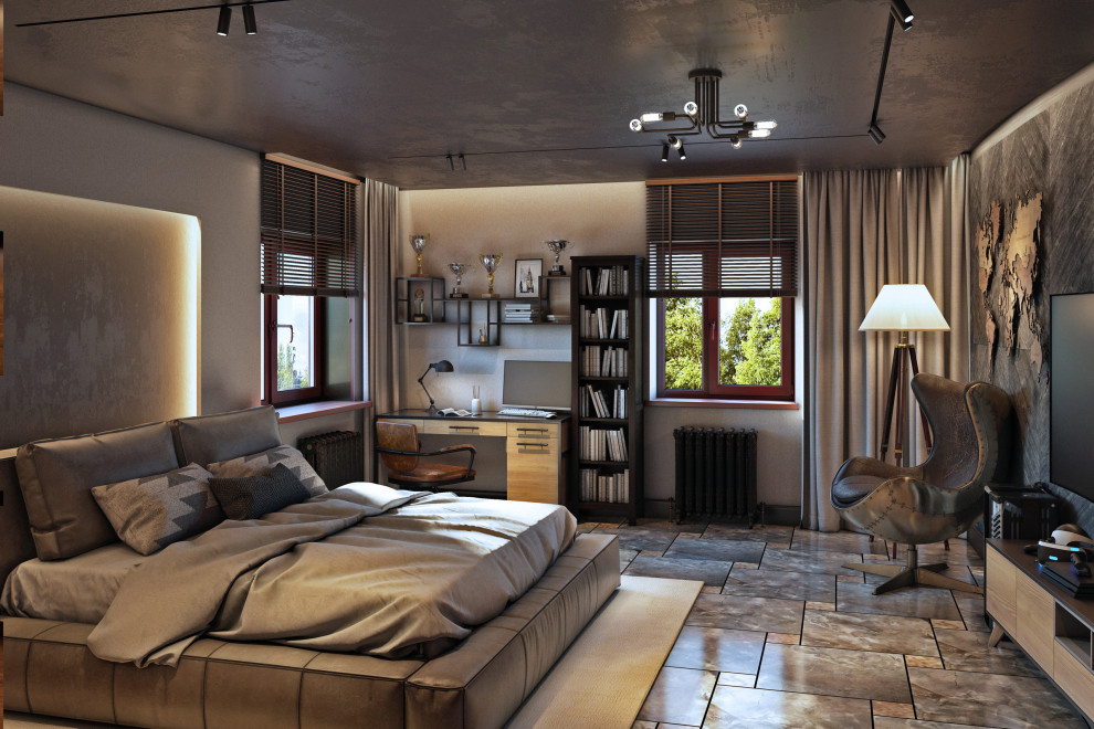 Обложка проекта: Подростковая комната в стиле лофт