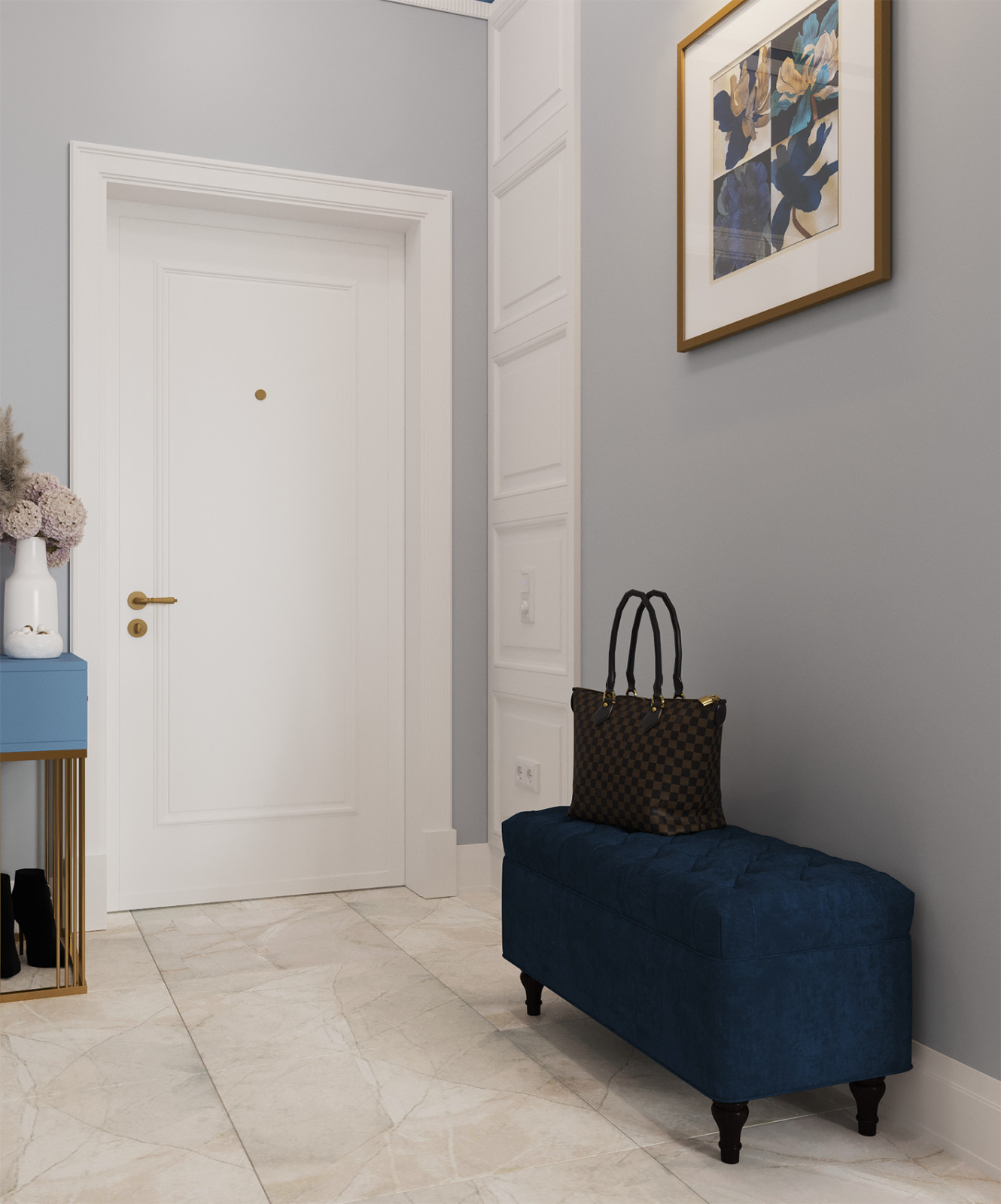 Интерьер квартиры в неоклассическом стиле - "Hermes" (59,1 кв.м.)