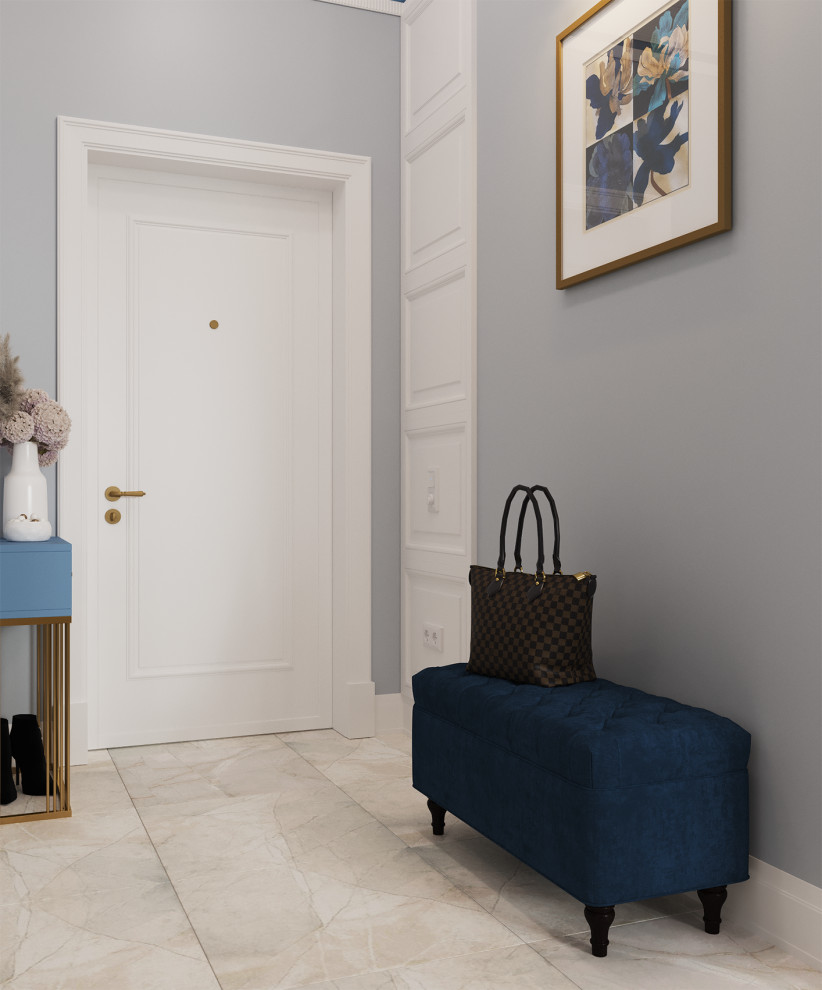 Интерьер квартиры в неоклассическом стиле - "Hermes" (59,1 кв.м.)