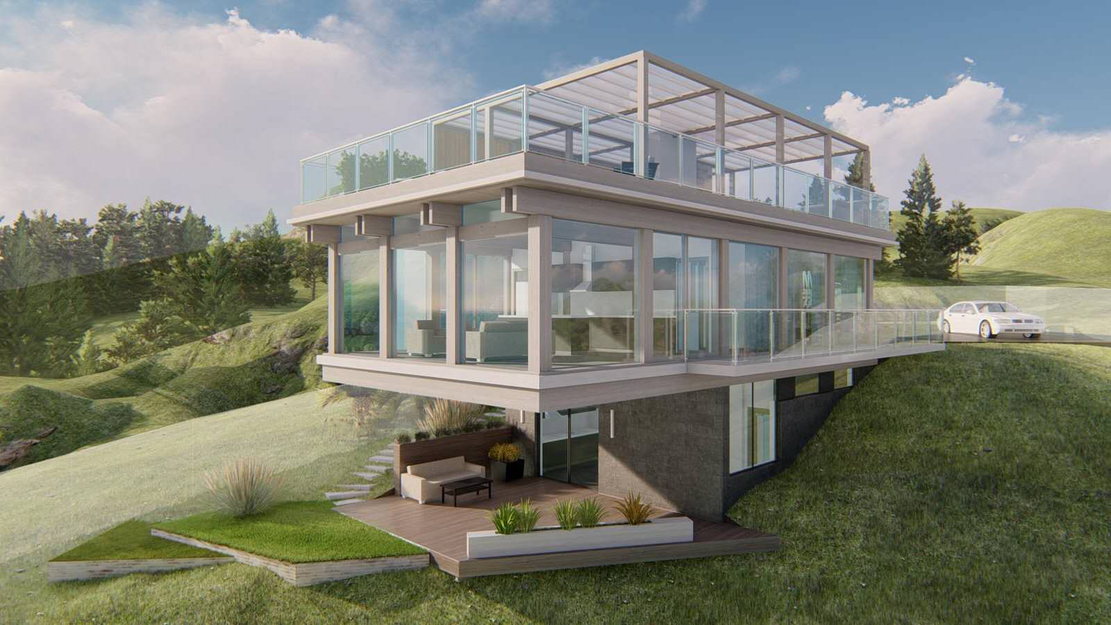 Обложка проекта: Консольный дом, г. Алушта, п. Семидворье