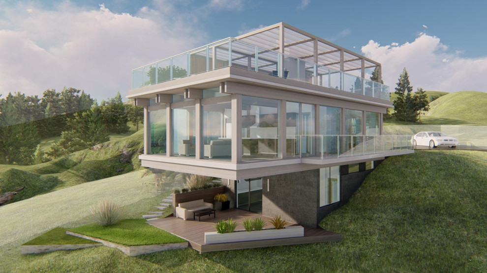 Обложка проекта: Консольный дом, г. Алушта, п. Семидворье