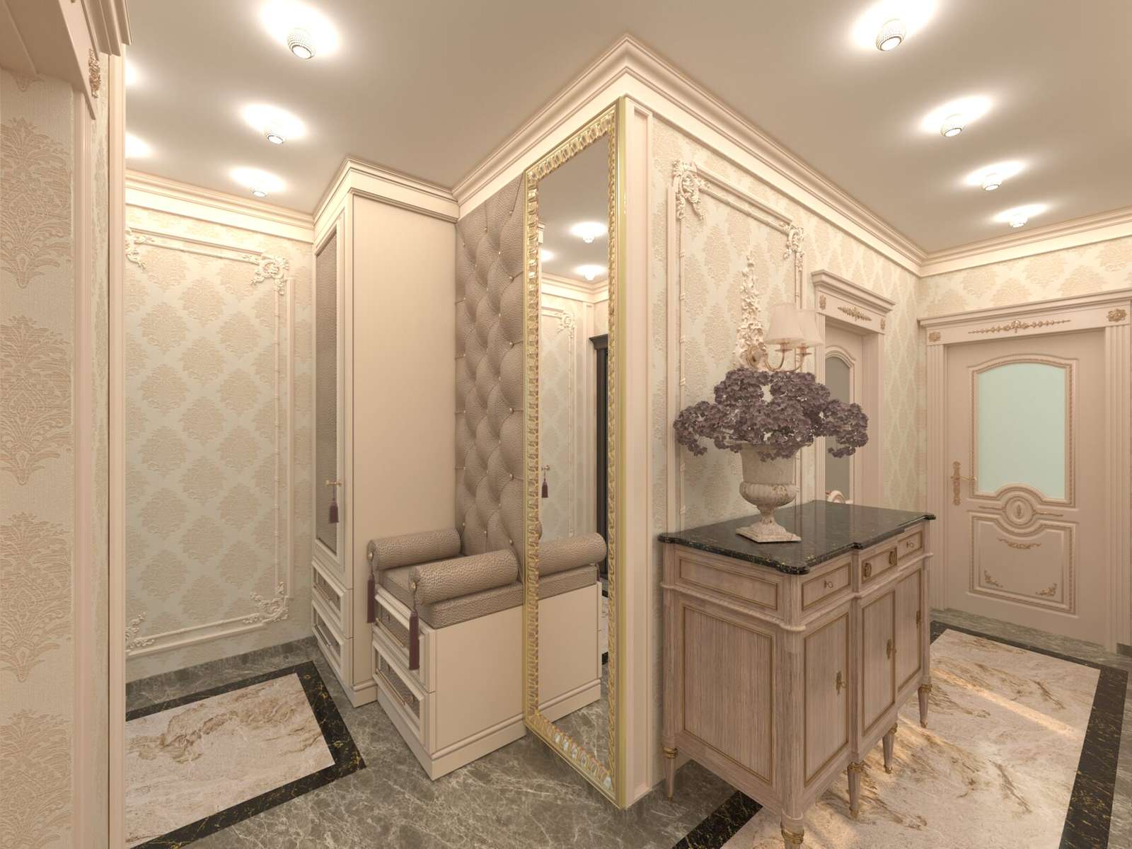 Проект интерьера квартиры 75 м2 в г.Москва