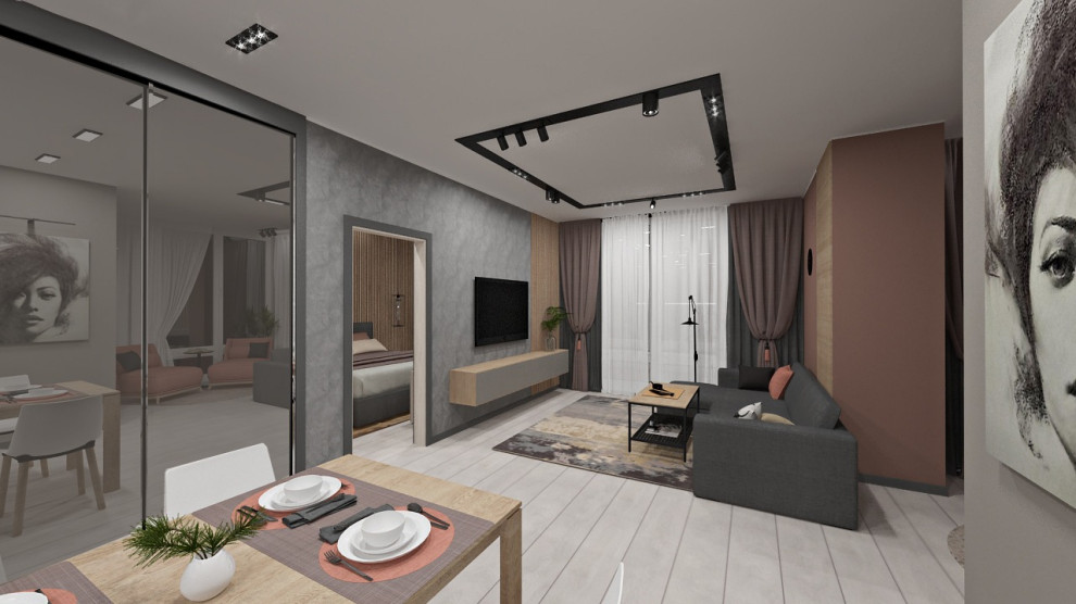 Квартира с элементами лофт