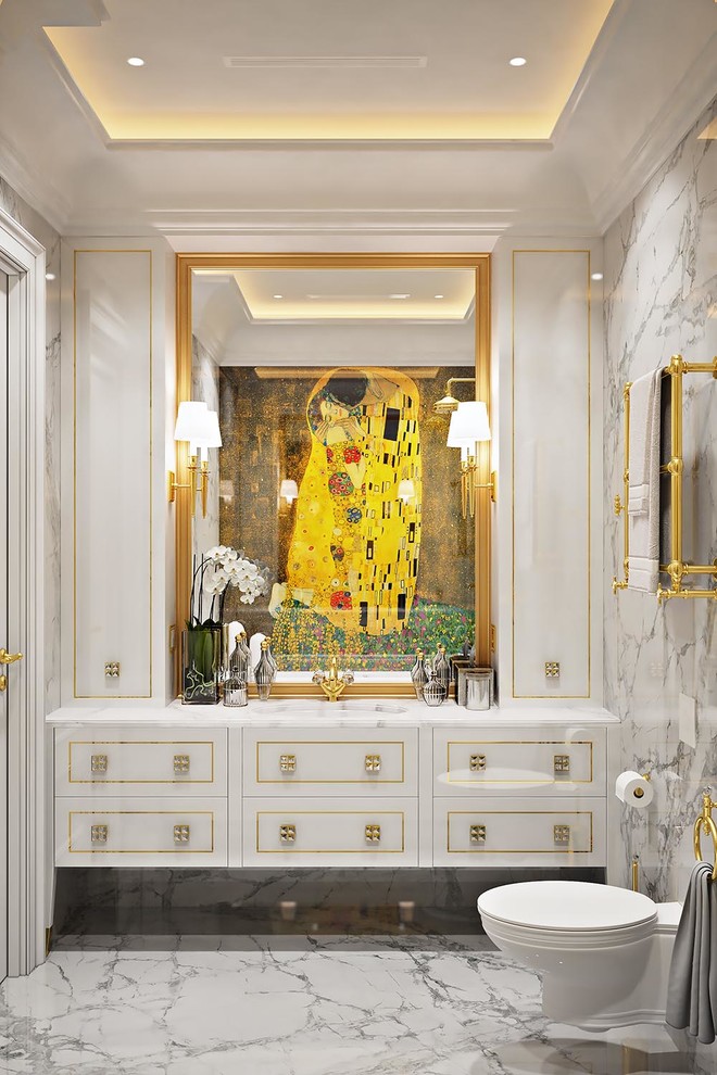 Белое с Золотом