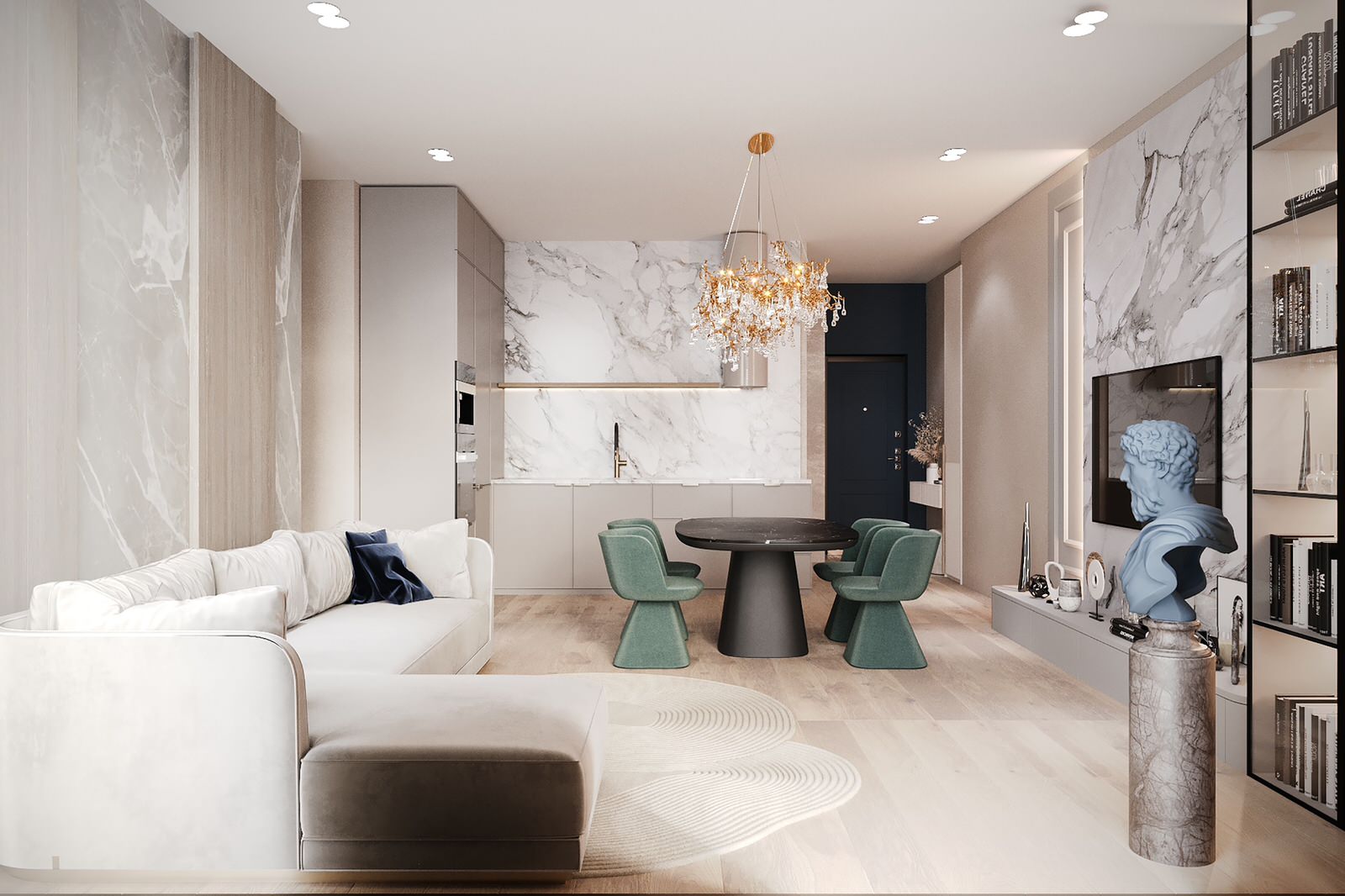 Обложка проекта: Проект кухни-гостиной