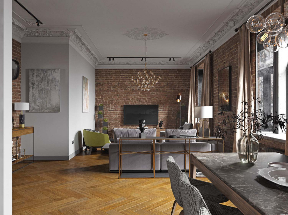 Обложка проекта: Дизайн проект квартиры в доходном доме 1901 года постройки на Страстном бульваре