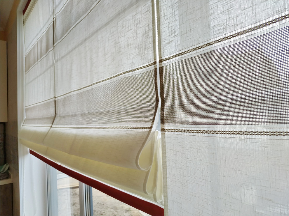 Римские шторы в разных проектах