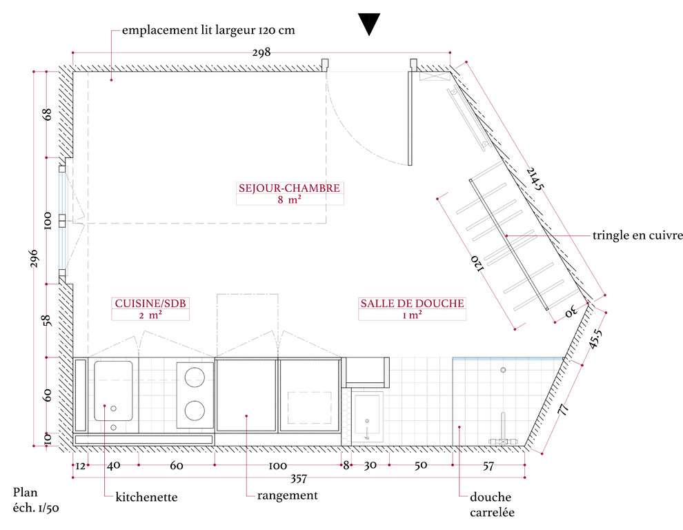 До и после: Студия 11 кв.м в старом парижском доме