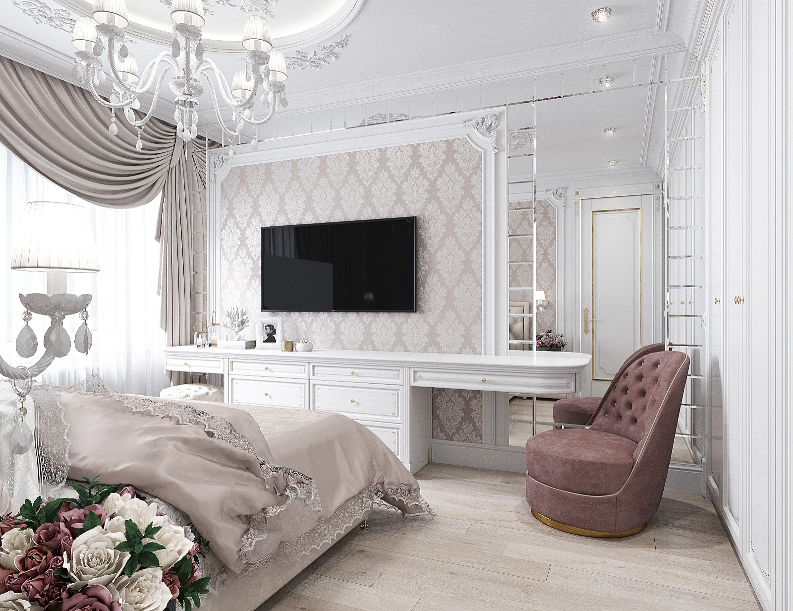 Обложка проекта: Нежная спальня