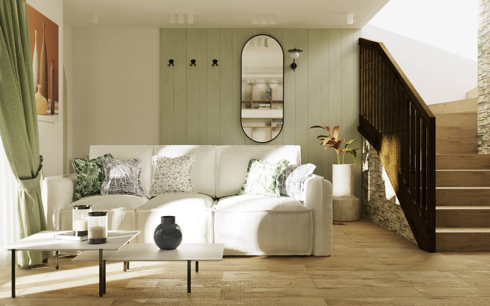 Progetto Soggiorno ad un piccolo appartamento a Gorizia