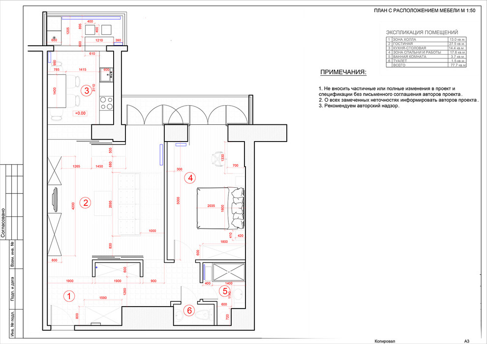Интерьер квартиры в ЖК “Маяк” -   “Майский дождь”