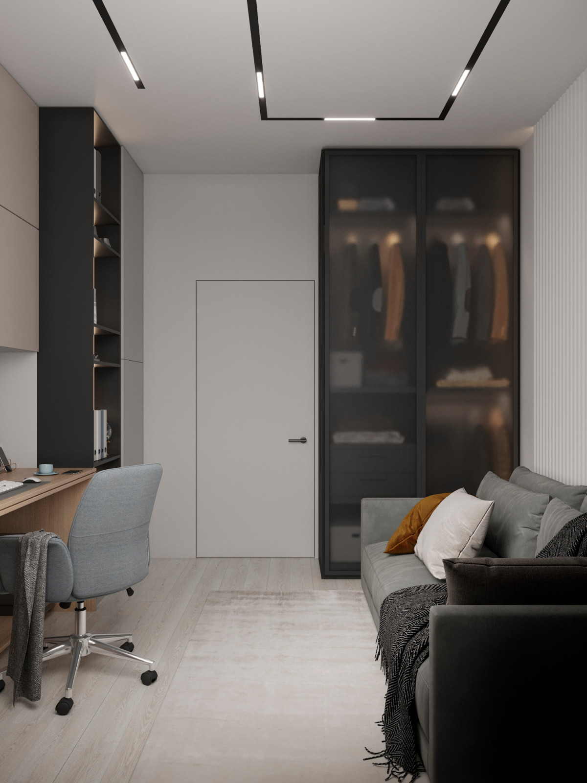 Современная квартира 74 м² для молодой пары