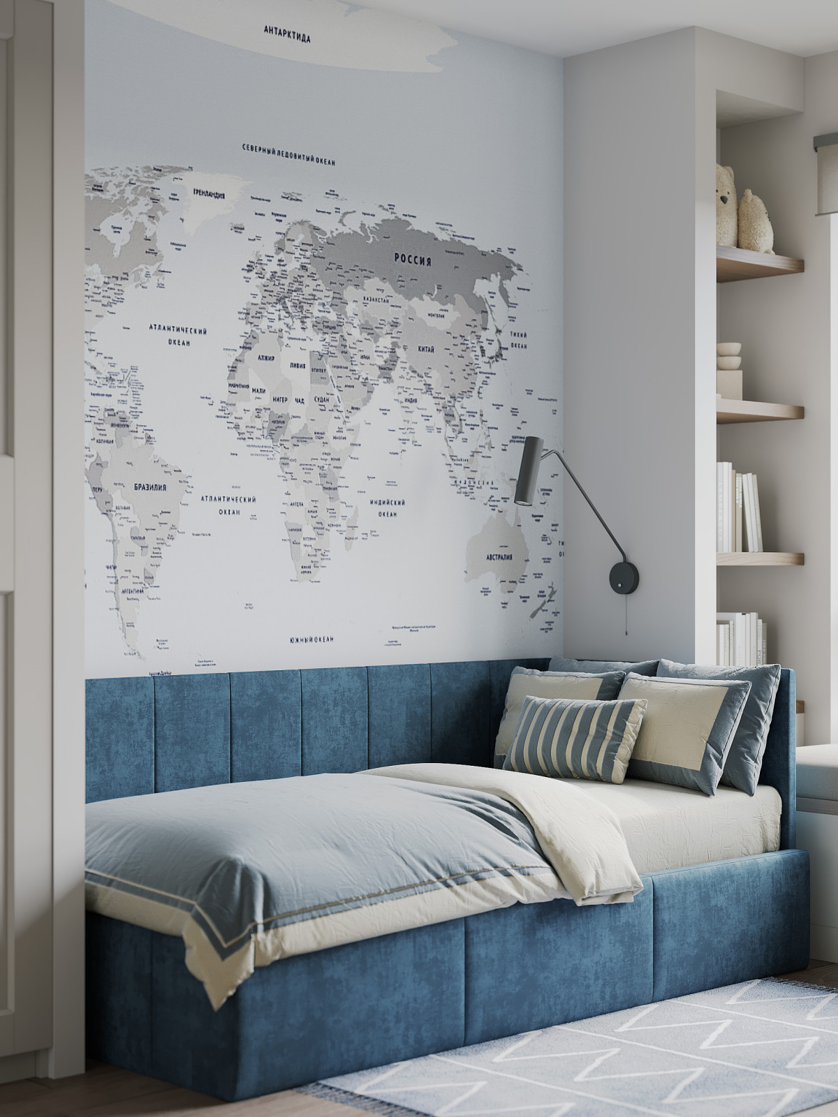 Дизайн-проект квартиры в Москве, 120 кв.м