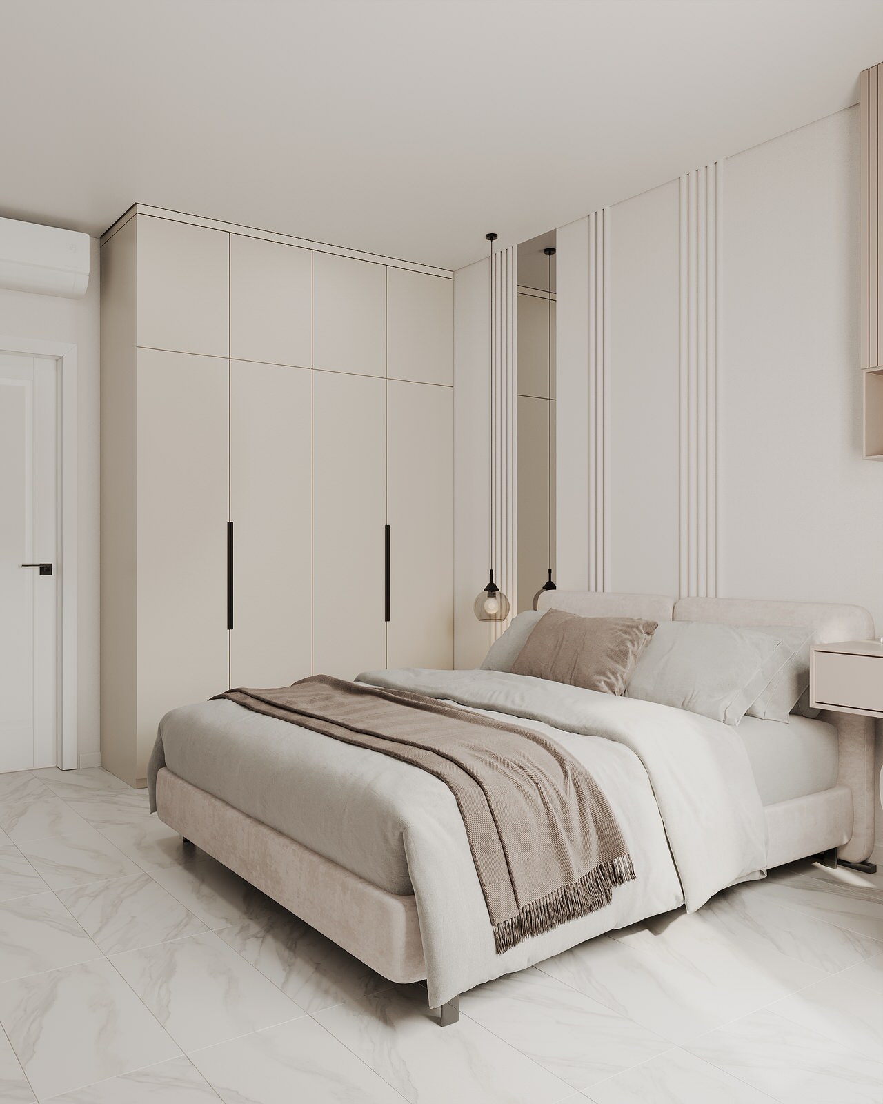 Обложка проекта: Спальня в квартире 61 кв м для динамичной семьи