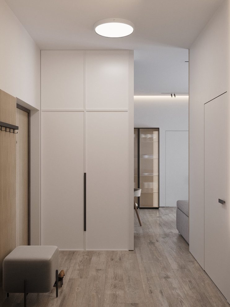 Трёхкомнатная квартира в монохромных тонах