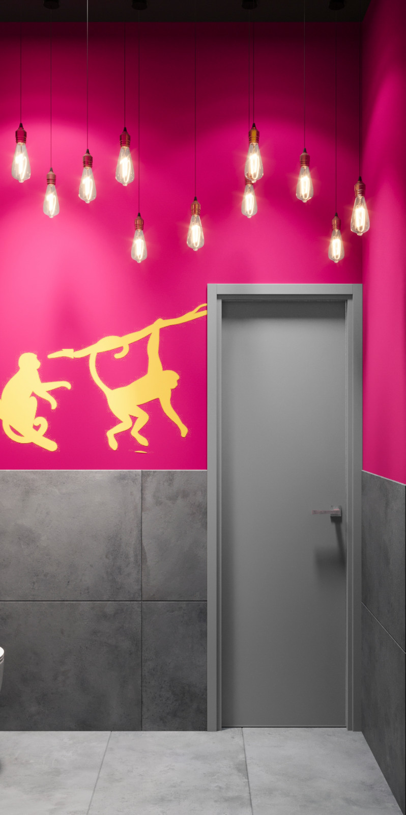 Кофейня в тропическом стиле. Проект