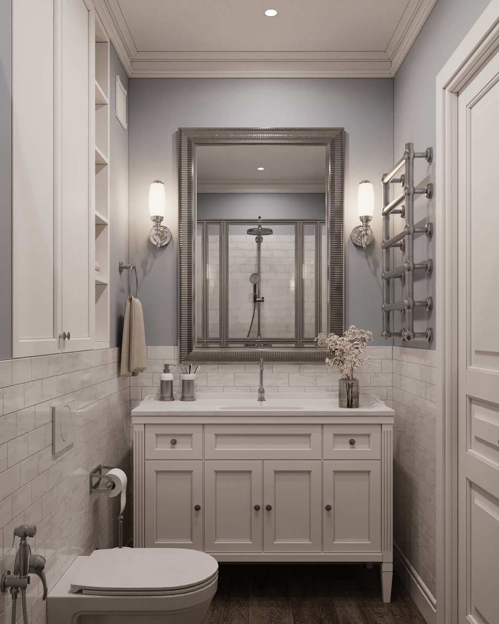 Дизайн-проект квартиры в "Сталинке" в классическом стиле