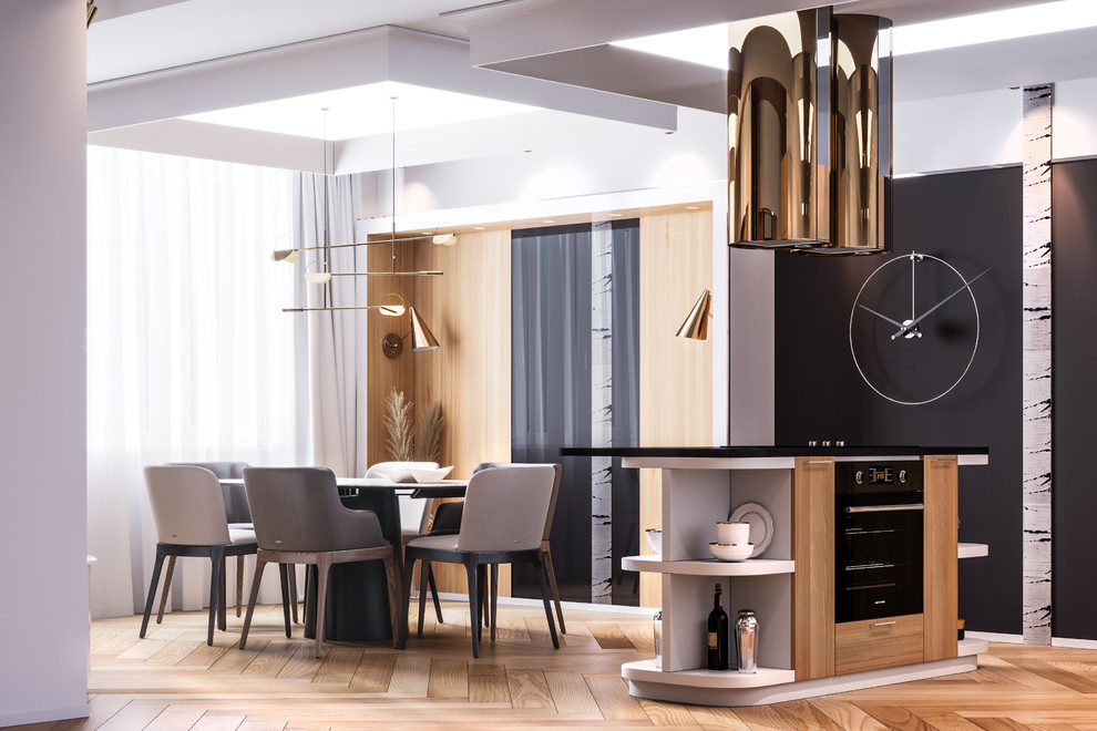 Реализованный проект квартиры в Москве, Скандинавия и Ар-деко: уютная эклектика