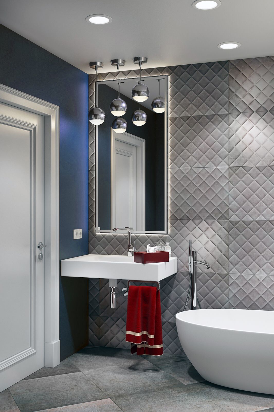 Интерьер квартиры в ЖК Wellton Park (95,7 кв.м.) "Палитра"