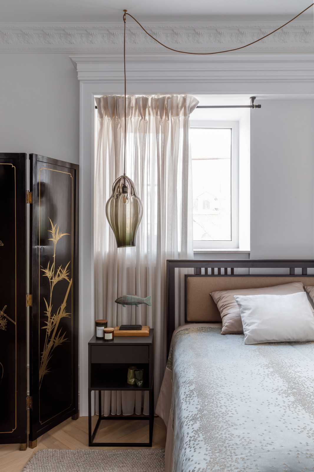 ГИПСОВАЯ ЛЕПНИНА АВРОРА в проекте дизайнера Аллы Куницы - квартира в Краснодаре