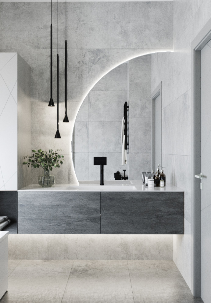 Обложка проекта: Проект ванной комнаты в ЖК Клевер Парк г.Екатеринбург