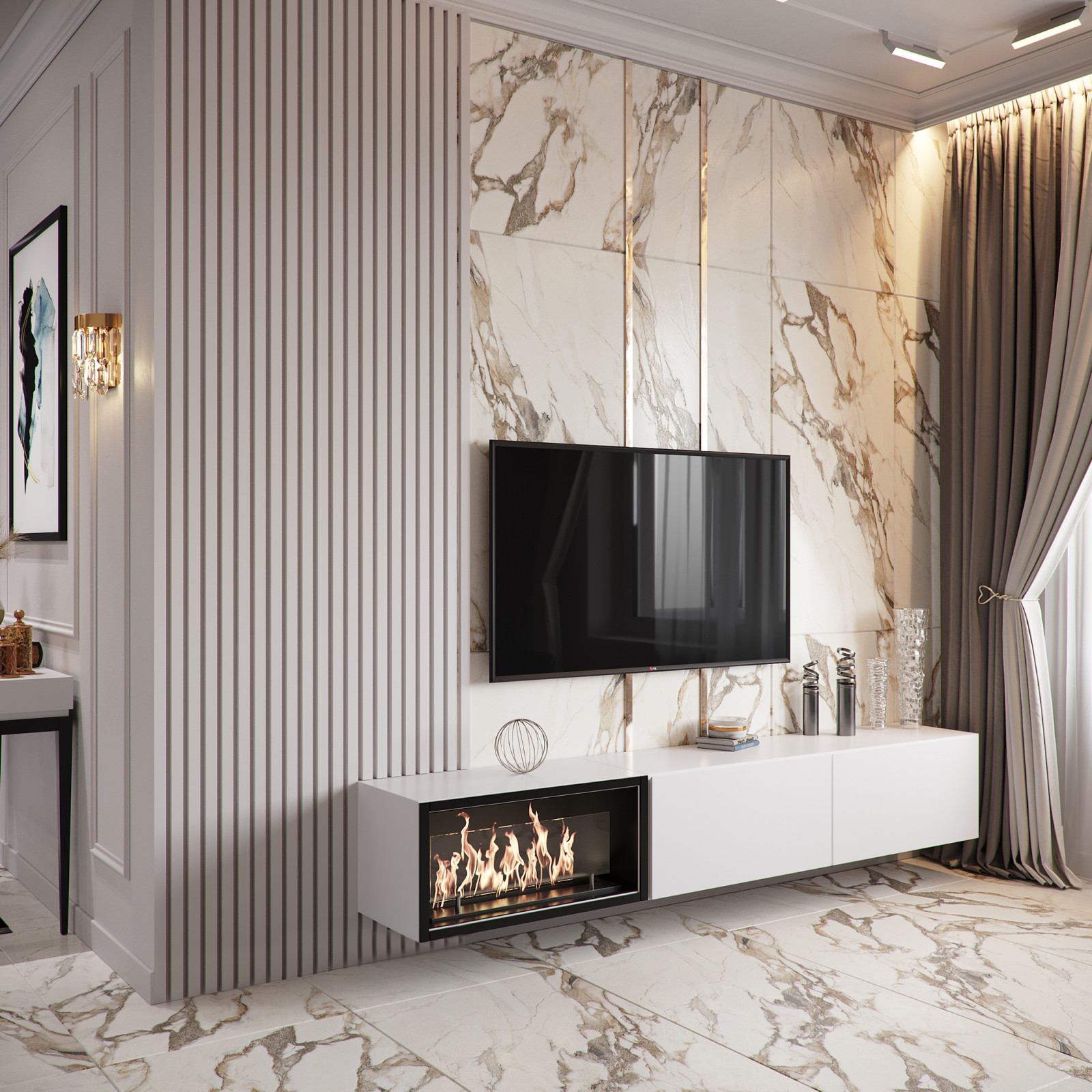 2х комнатная квартира в стиле современной классики