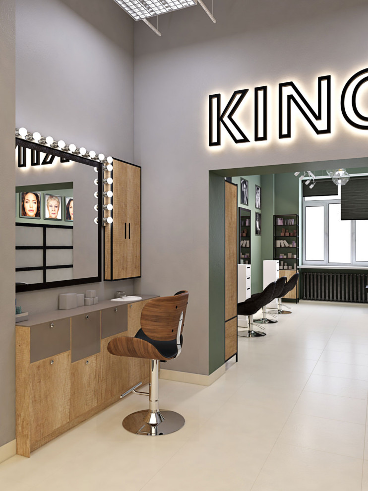 Зона для работы стилиста.