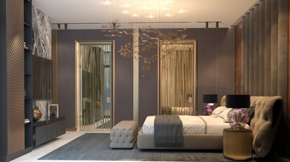 Мастер-спальня в проекте загородного дома Mountain House