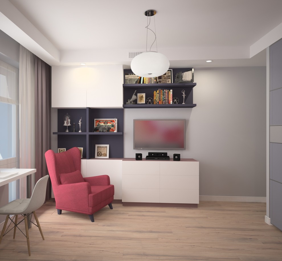 Квартира для Балерины в пудровых тонах.