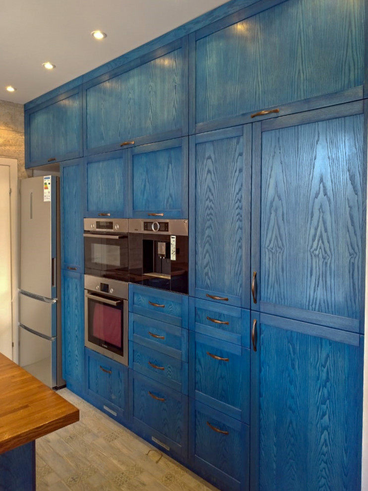 Кухня Шпон ясеня. Покрытие масло.