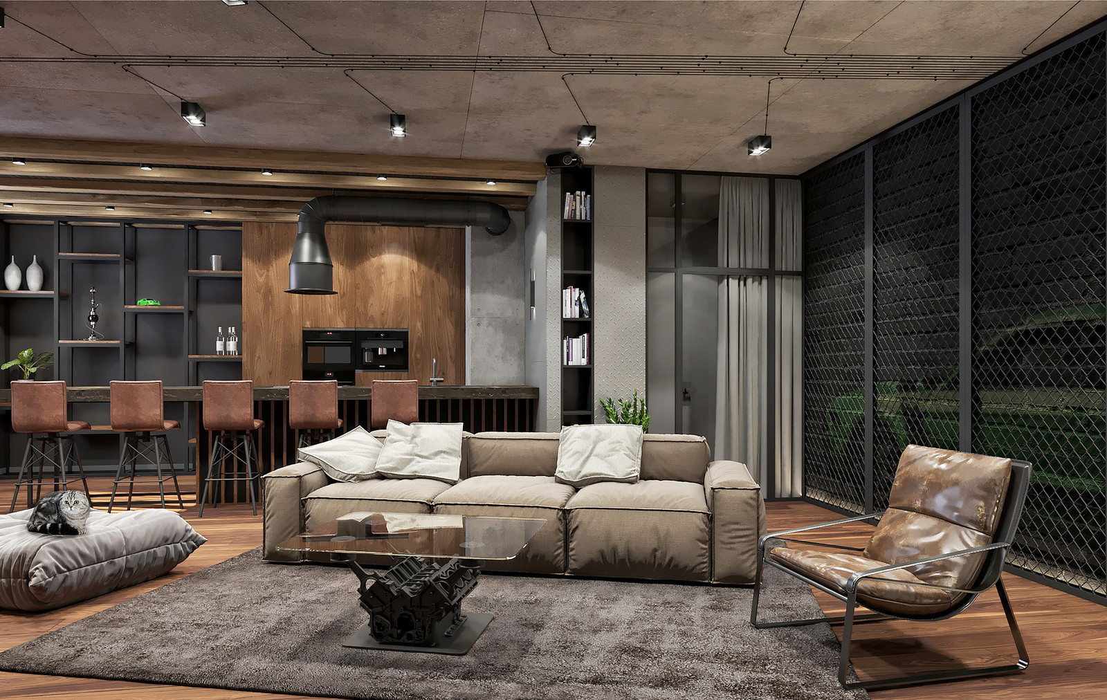 Квартира в стиле "Лофт" в Химках