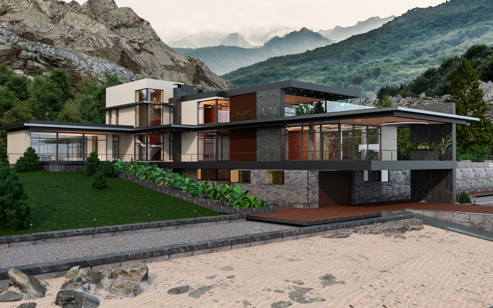 Дом на берегу Черного моря 1700 м2