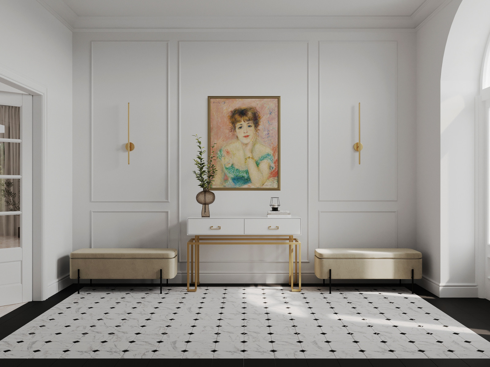 Дом с арочными окнами