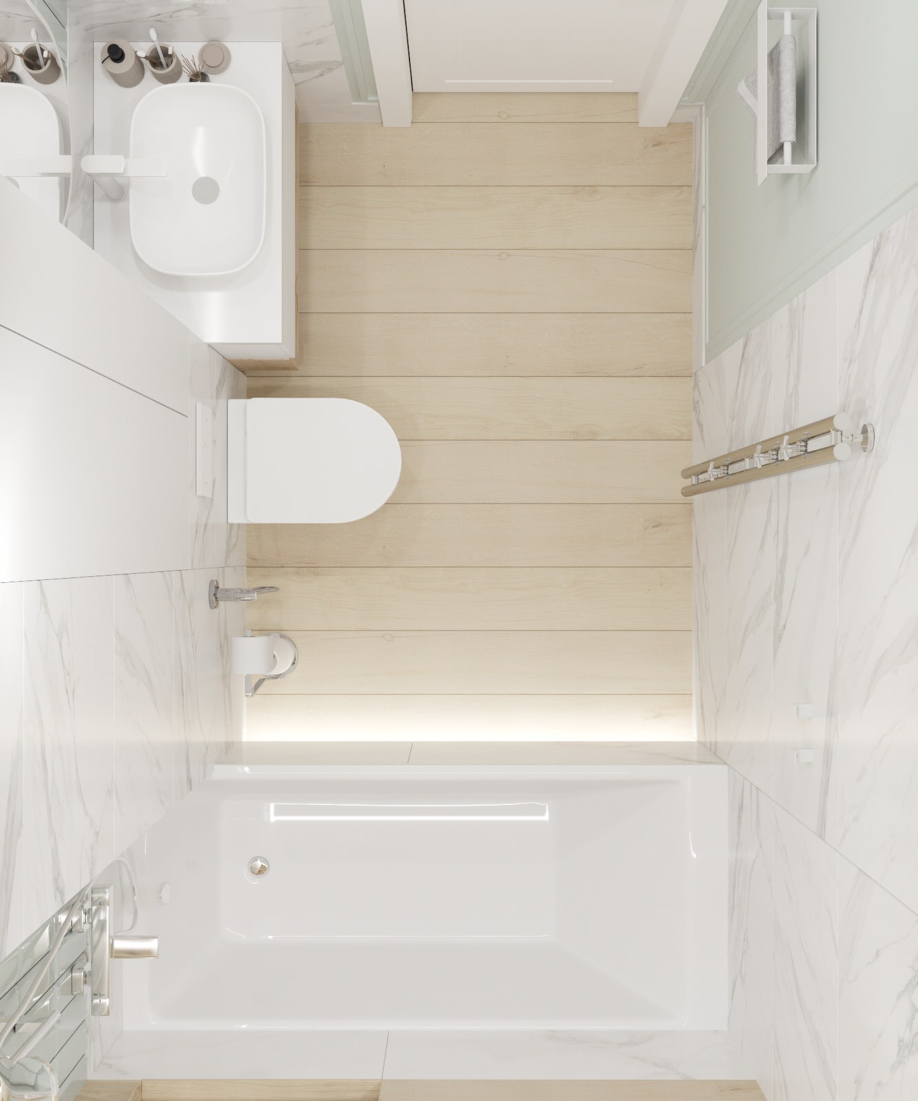 Ванная комната в ЖК Аристократ