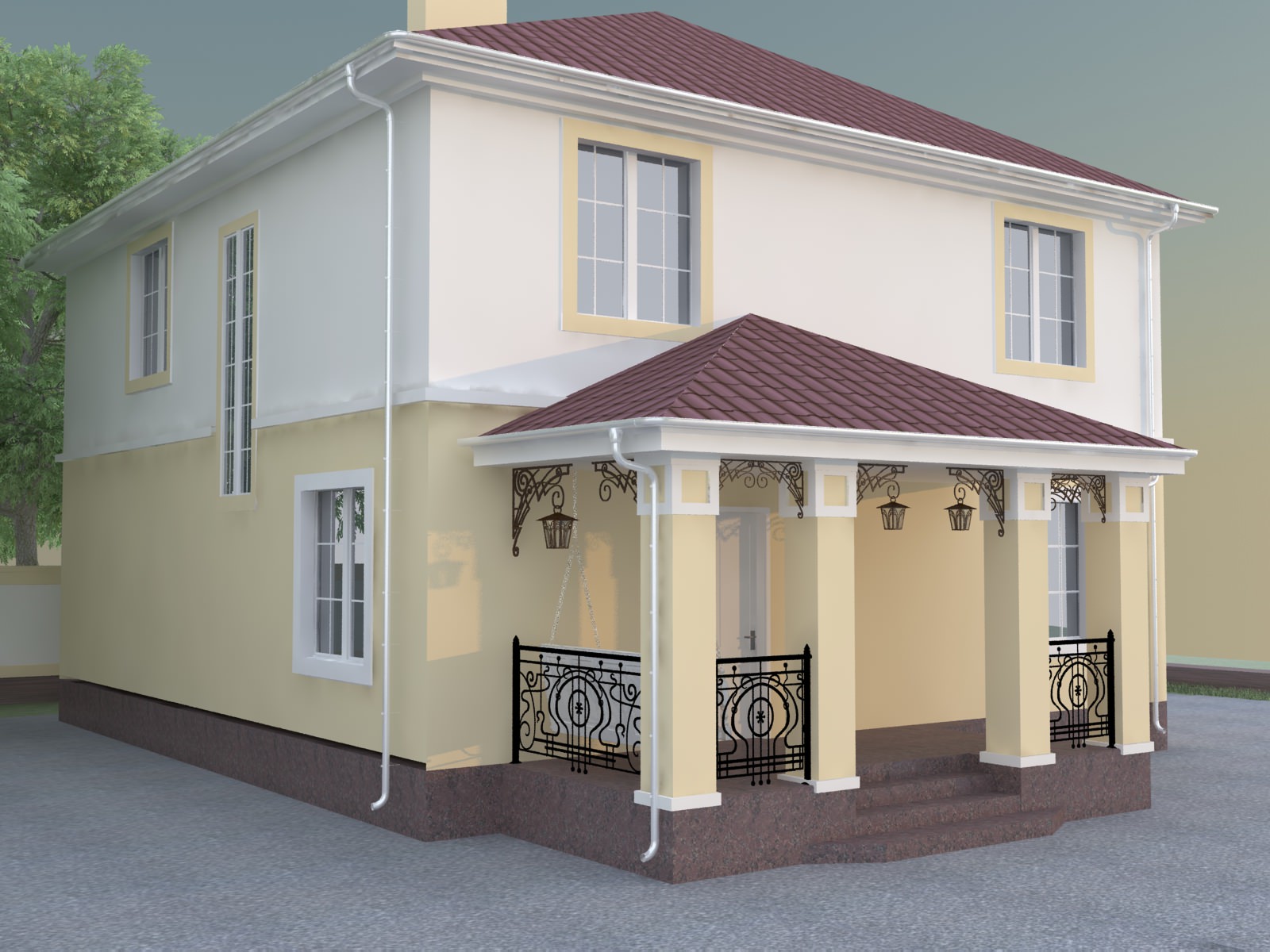 Коттедж в классическом стиле