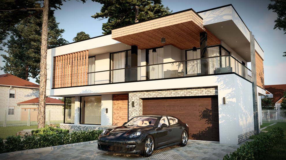 Коттедж в стиле минимализм