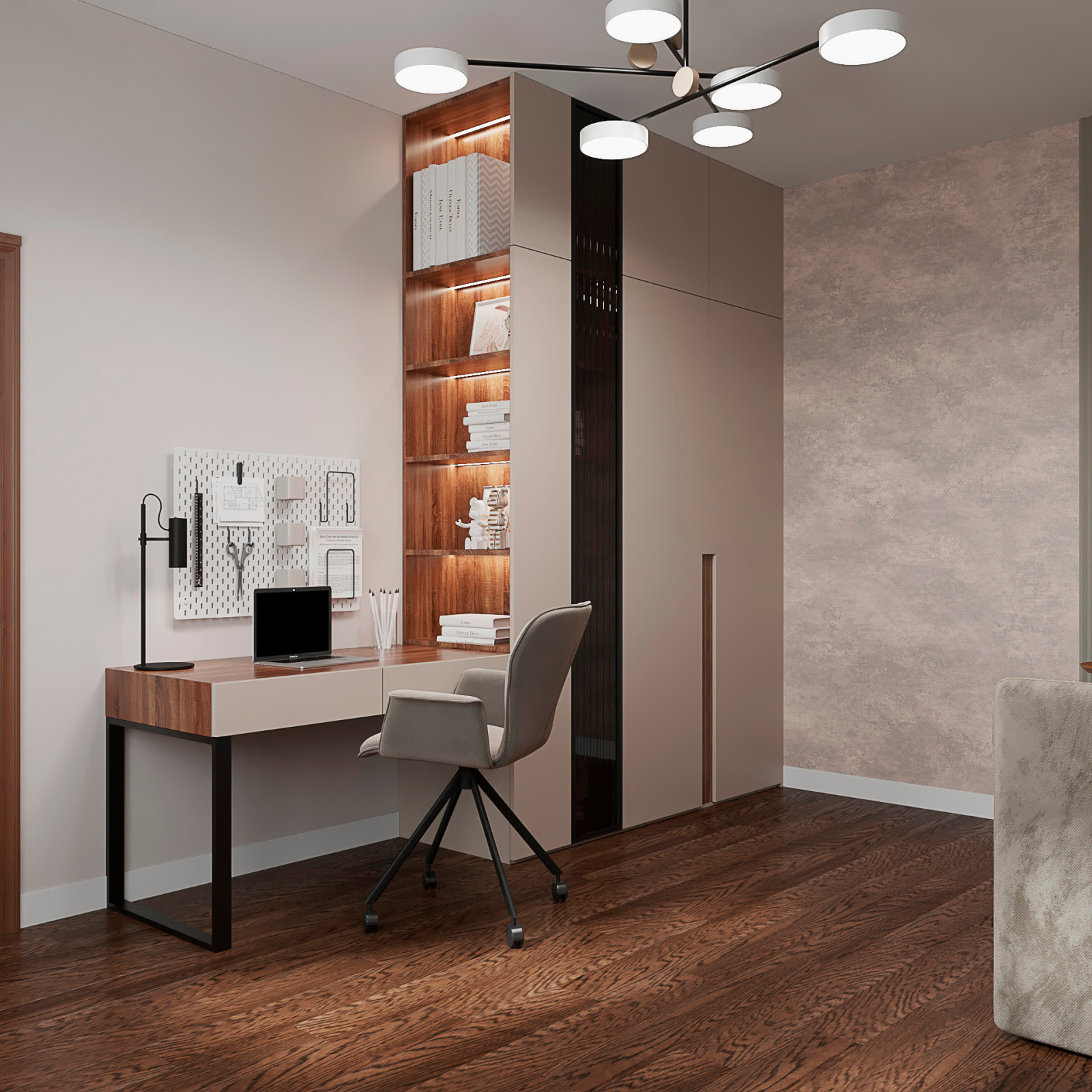 2023г. Интерьер частного дома 350 м2 в г. Новосибирск