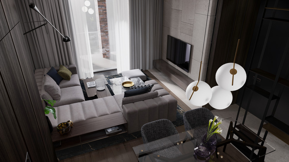 Темная квартира для светлой пары