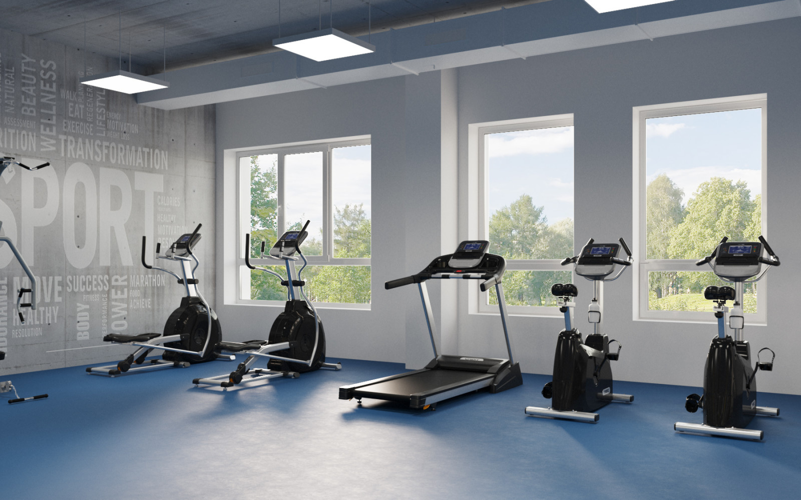 Спорт зал и тренажерный зал