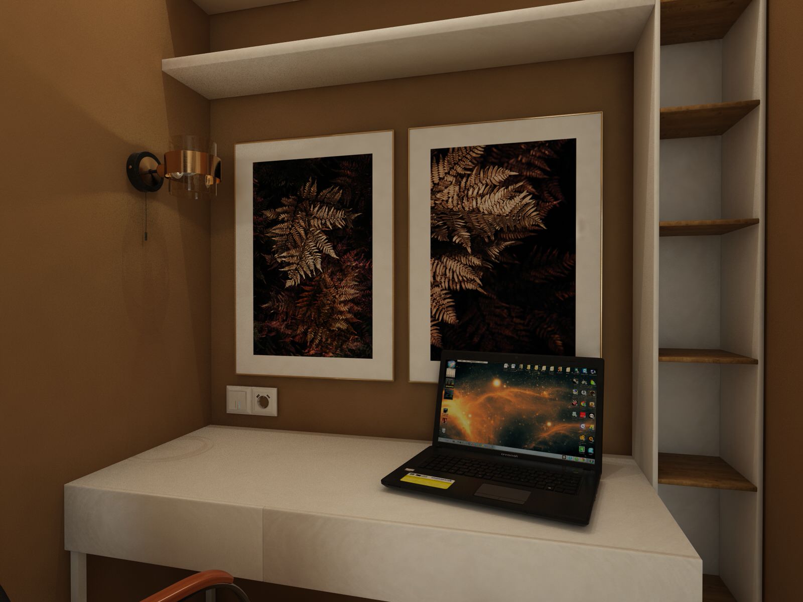 Квартира 60 кв.м. ТЗ от заказчика "Ярко и не ярко))"