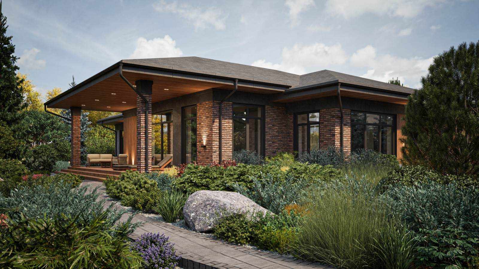 Прерий на берегу озера