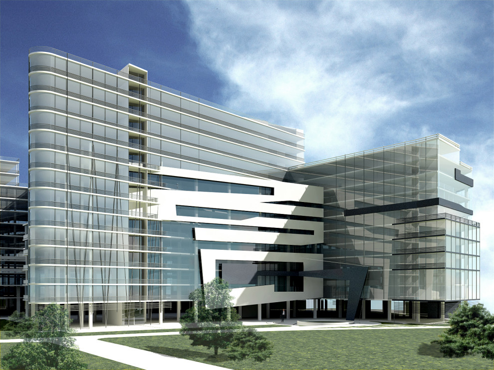 Архитектурный проект офисного здания для строительной компании г. Москва