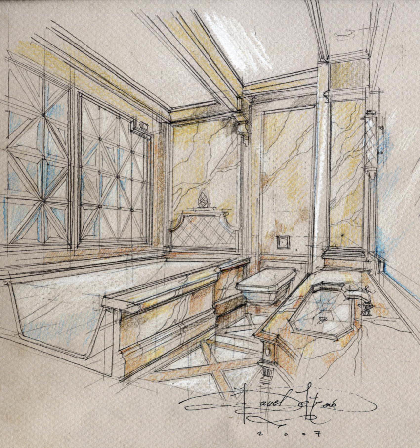 Эскизы - дизайн интерьера