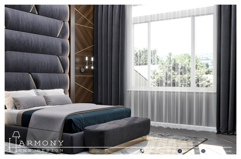 Дизайн-проект спальни общей площадью 25 м2